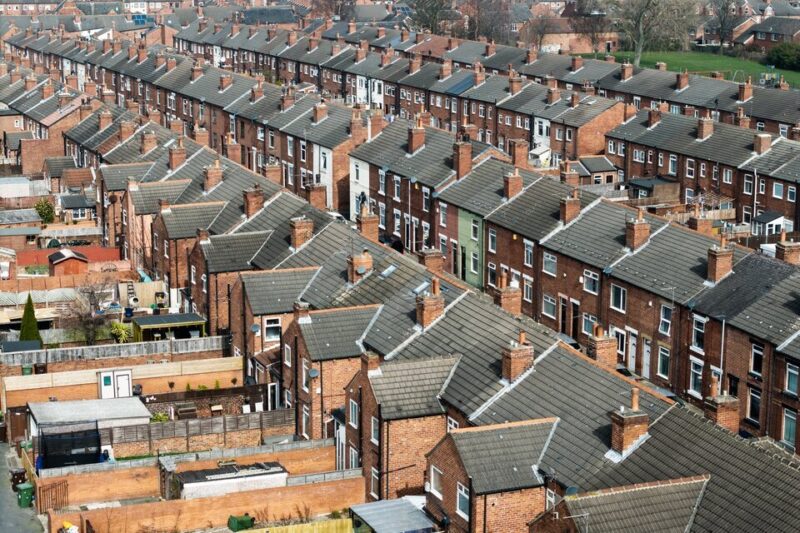Halifax reports UK home values fell in March as the Iran War affected prospects.